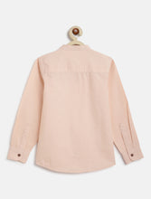 Load image into Gallery viewer, Campana Boys Solid Mandarin Collar Shirt - Light Pink
