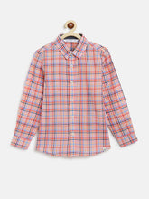 Load image into Gallery viewer, Campana Boys Wilson Full Sleeve Shirt - Checks - Orange &amp; Multicolour
