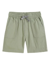 Load image into Gallery viewer, Campana Boys Carlos Cotton-Lycra Relax Fit Pull-on Shorts - Khaki Green
