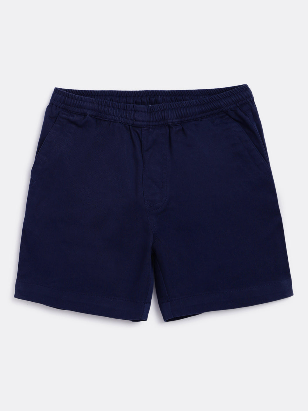 Campana Boys Felix Pull-on Cotton Twill Shorts - Navy Blue
