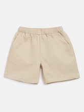 Load image into Gallery viewer, Campana Boys Felix Pull-on Cotton Twill Shorts - Sand
