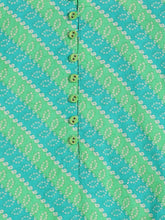 Load image into Gallery viewer, Campana Boys Mehul Kurta Pyjama Set - Statement Leheriya Print - Turquoise &amp; Sea Green
