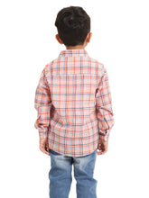 Load image into Gallery viewer, Campana Boys Wilson Full Sleeve Shirt - Checks - Orange &amp; Multicolour
