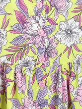 Load image into Gallery viewer, Campana Girls Cheryl Halter Neck Dress - Tropical Floral Print - Pink &amp; Yellow
