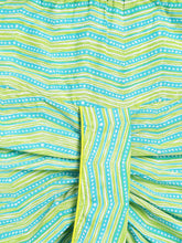 Load image into Gallery viewer, Campana Boys Bansi Dhoti Kurta Set - Buta &amp; Zigzag Print - Blue &amp; Lime Green
