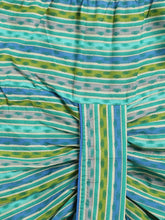 Load image into Gallery viewer, Campana Boys Bansi Dhoti Kurta Set - Geometric Ikkat Print - Green &amp; Blue
