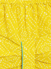 Load image into Gallery viewer, Campana Boys Bansi Dhoti Kurta Set - Marigold Print - Turquoise &amp; Yellow
