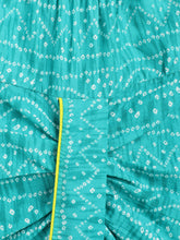Load image into Gallery viewer, Campana Boys Bansi Dhoti Kurta Set - Bandhini Print - Lime Green &amp; Blue
