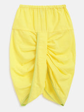 Load image into Gallery viewer, Campana Boys Bansi Dhoti Kurta Set - Seamless Jaal Print - Green &amp; Yellow
