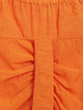 Load image into Gallery viewer, Campana Boys Bansi Dhoti Kurta Set - Ikkat Print - Red &amp; Orange
