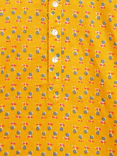 Load image into Gallery viewer, Campana Boys Mrinal Kurta Pyjama Set - Small Booti Print - Yellow
