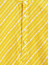 Load image into Gallery viewer, Campana Boys Nishant Kurta Set with Jacket - Yellow &amp; Off White
