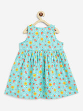 Load image into Gallery viewer, Campana Girls Amy Pack of Two Dresses - Floral &amp; Dots Print - Red &amp; Turquoise Blue
