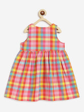 Load image into Gallery viewer, Campana Girls Amy Pack of Two Dresses - Checks &amp; Floral Print - Pink &amp; Multicolour

