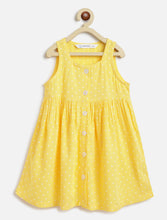 Load image into Gallery viewer, Campana Girls Amy Pack of 2 Printed Dresses - Flowers &amp; Dots - Turquoise &amp; Yellow
