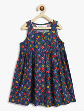 Load image into Gallery viewer, Campana Girls Amy Pack of 2 Printed Dresses - Flowers &amp; Dots - Red &amp; Navy
