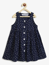 Load image into Gallery viewer, Campana Girls Amy Pack of 2 Dresses - Flowers &amp; Dots - Navy &amp; Turquoise
