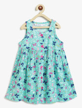 Load image into Gallery viewer, Campana Girls Amy Pack of 2 Dresses - Flowers &amp; Dots - Navy &amp; Turquoise
