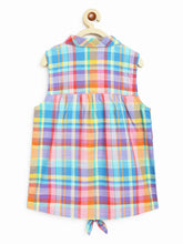 Load image into Gallery viewer, Campana Girls Vickie Shirt-Style Top - Checks - Multicolour
