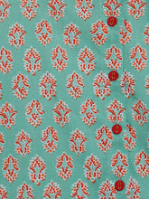 Load image into Gallery viewer, Campana Boys Ananda Dhoti Kurta Set - Block Print - Sage Green &amp; Red
