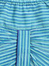 Load image into Gallery viewer, Campana Boys Ananda Dhoti Kurta Set - Flower Blockprint - Green &amp; Ink Blue
