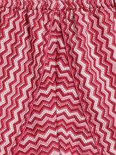 Load image into Gallery viewer, Campana Girls Asmi Dhoti Set - Floral &amp; Zigzag Print - Maroon &amp; Pink
