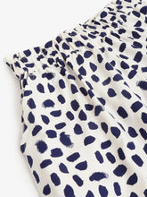 Load image into Gallery viewer, Campana Girls Luna Printed Shorts - Dots - White &amp; Navy Blue
