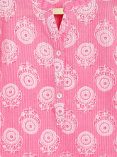 Load image into Gallery viewer, Campana Girls Urvashi Kurta - Kanthawork - Pink
