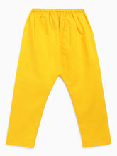 Load image into Gallery viewer, Campana Girls Revathi Kurta Pants Set - Block Print - Pink &amp; Yellow
