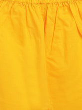 Load image into Gallery viewer, Campana Girls Revathi Kurta Pants Set - Block Print - Pink &amp; Yellow
