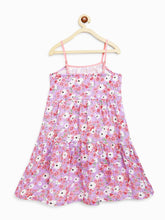 Load image into Gallery viewer, Campana Girls Myra Midi Dress - Floral Print - Purple
