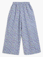 Load image into Gallery viewer, Campana Girls Chelsea Ankle Length Culottes Trousers - Micro Floral Print - Purple
