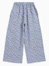 Load image into Gallery viewer, Campana Girls Chelsea Ankle Length Culottes Trousers - Micro Floral Print - Purple
