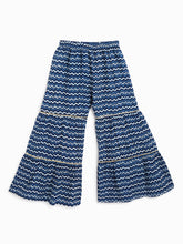 Load image into Gallery viewer, Campana Girls Nihira Sharara Set with Dupatta - Ethnic Motif - Indigo Blue
