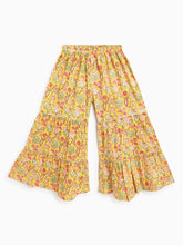 Load image into Gallery viewer, Campana Girls Nihira Sharara Set with Dupatta - Flower Bud Print - Yellow &amp; Pink
