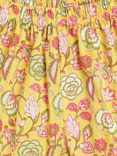 Load image into Gallery viewer, Campana Girls Nihira Sharara Set with Dupatta - Flower Bud Print - Yellow &amp; Pink
