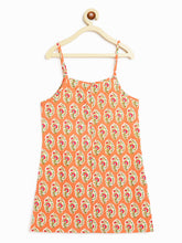 Load image into Gallery viewer, Campana Girls Roshini Sharara Set - Paisley Blockprint - Peach
