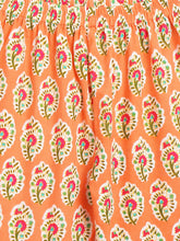 Load image into Gallery viewer, Campana Girls Roshini Sharara Set - Paisley Blockprint - Peach
