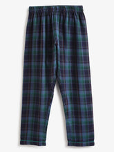 Load image into Gallery viewer, Campana Kids Full Sleeves Nightsuit - Plaid Checks - Navy, Blue &amp; Green
