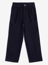 Load image into Gallery viewer, Campana Boys Hugo Cotton-Lycra Relax Fit Pants - Navy
