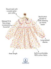 Load image into Gallery viewer, Campana Girls Callie Dress With Collar- Floral Print - Multicolour
