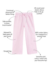 Load image into Gallery viewer, Campana Girls Brooklyn Solid Trousers - Soft Pink
