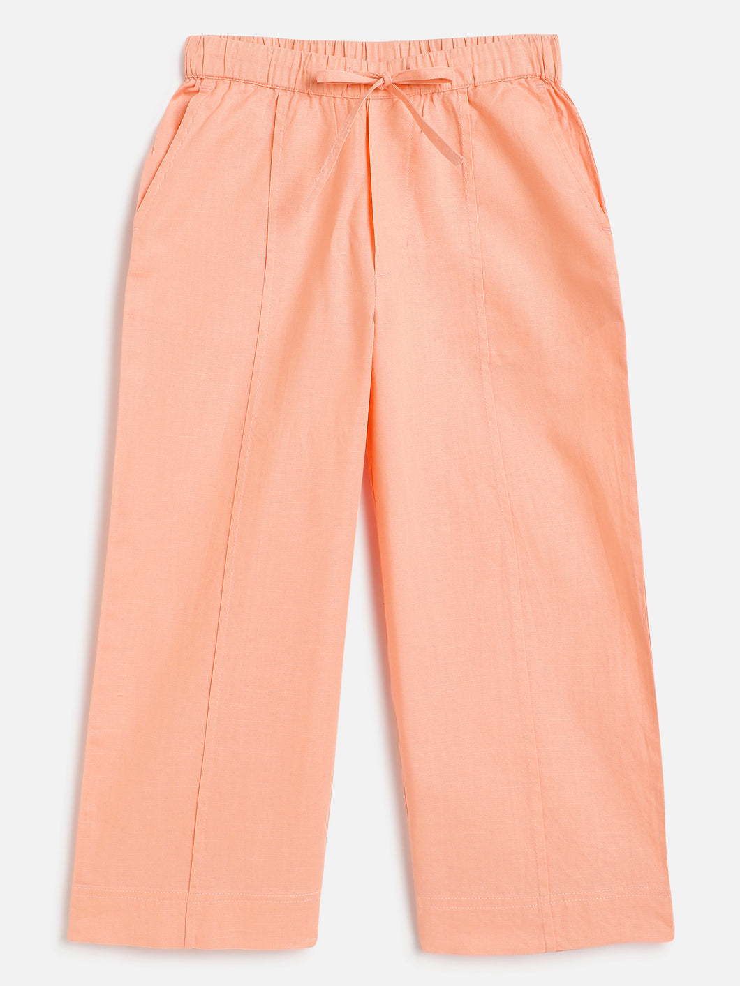 Campana Girls Brooklyn Solid Trousers - Soft Peach