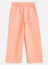 Load image into Gallery viewer, Campana Girls Brooklyn Solid Trousers - Soft Peach
