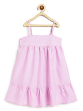 Load image into Gallery viewer, Campana Girls Amelia Strappy Dress with Pockets - Stripes - Soft Pink
