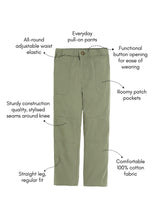 Load image into Gallery viewer, Campana Boys Dennis Casual Pants - Sage Green
