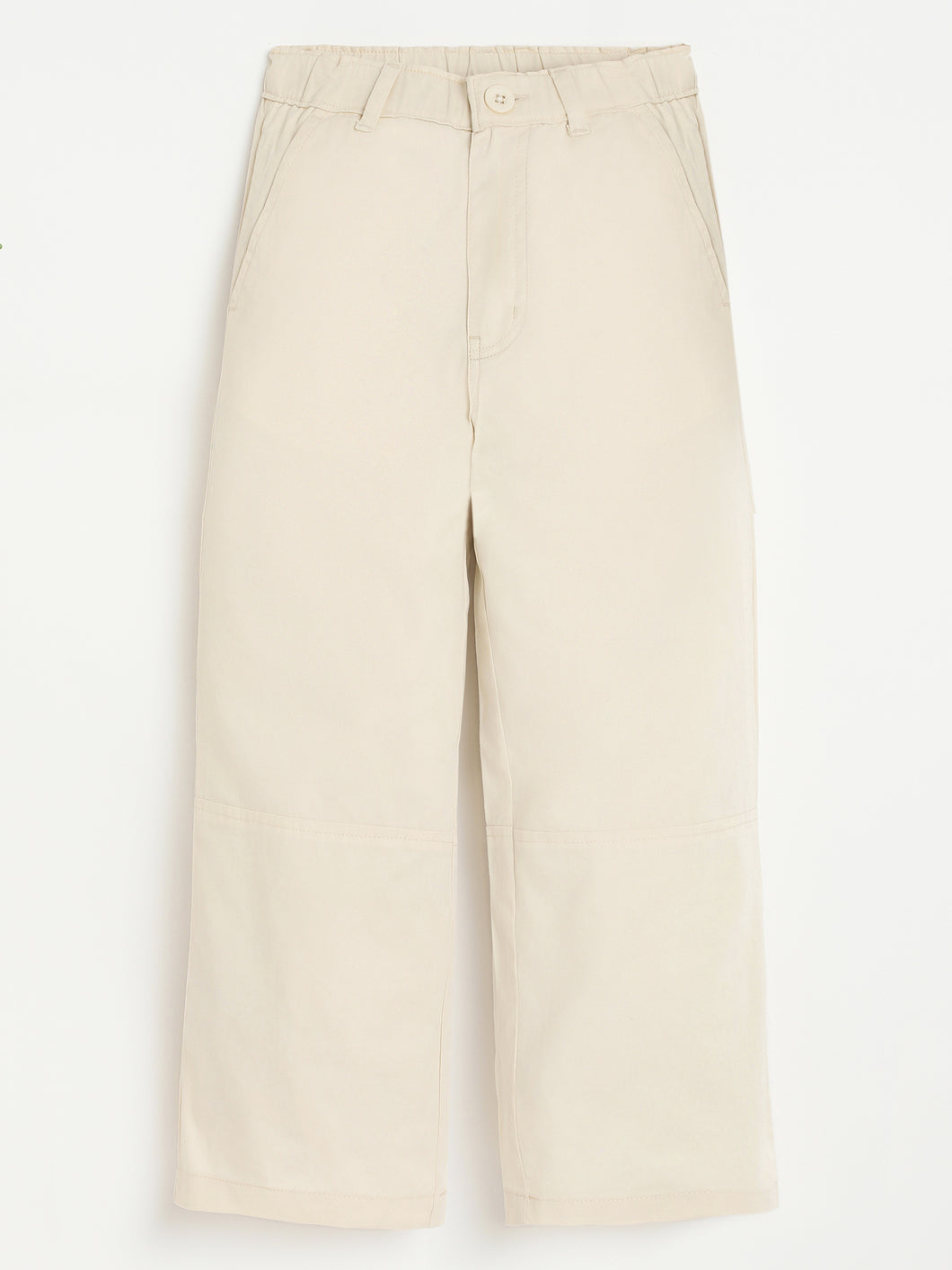 Campana Girls Celine Solid Trousers - Off White