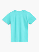 Load image into Gallery viewer, Campana Boys Daniel Half Sleeves T-shirt - Solution Print - Turquoise Blue
