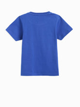 Load image into Gallery viewer, Campana Boys Daniel Half Sleeves T-shirt - Basketball Themed Print - Purplish Blue
