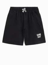 Load image into Gallery viewer, Campana Boys Daniel Half Sleeves T-Shirt with Shorts Clothing Set - Basketball Print - Purplish Blue &amp; Black
